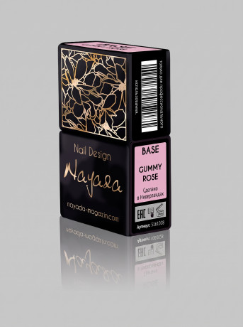 Базовый гель Nayada каучуковый Gummy Rose 12 мл