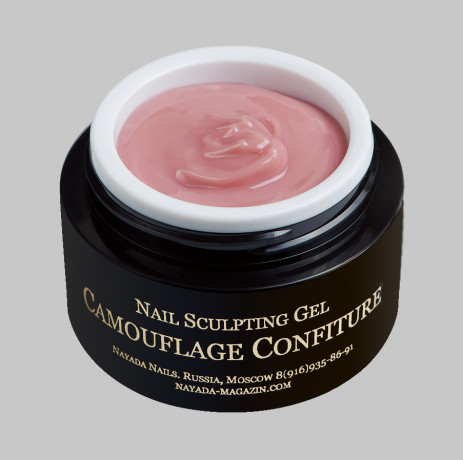 Гель для наращивания ногтей Confiture камуфлирующий укрепляющий 20 мл