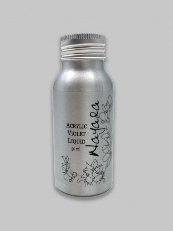 Мономер для ногтей Nayada фиолетовый Acrylic Violet Liquid с уменьшенным запахом объемом 50 мл
