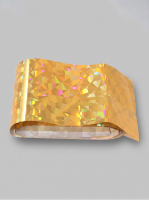 Фольга Nayada для дизайна ногтей Битое стекло золото 70Х5 см Фольга Nayada для дизайна ногтей Битое стекло золото 70Х5 см
