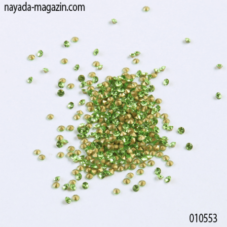 Конусные стразы №3 Nayada Зеленый 400 шт.